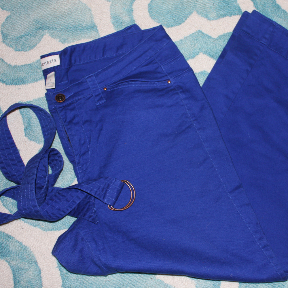 Venezia Bright blue wide leg pant size 20
